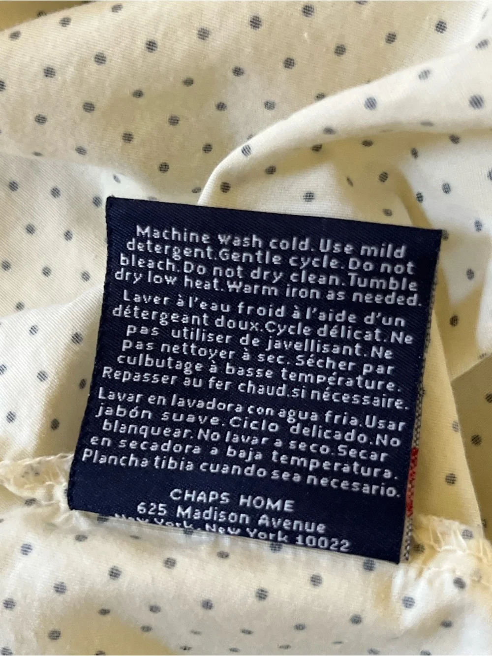 Chaps Ralph Lauren King size pillow case